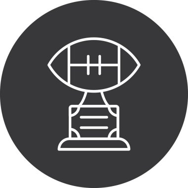 Futbol simgesi, vektör illüstrasyonu