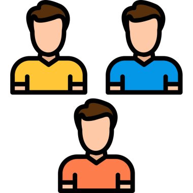 vektör avatar simgesi, vektör illüstrasyonu