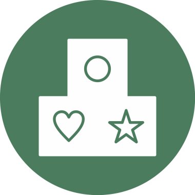 En sevdiğim. Web simgesi basit illüstrasyon