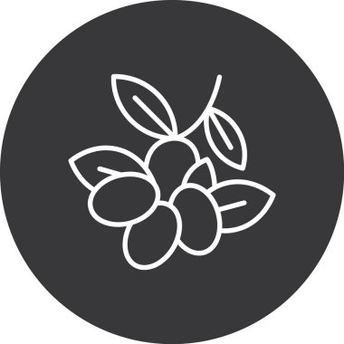 Bir çiçek simgesinin vektör illüstrasyonu