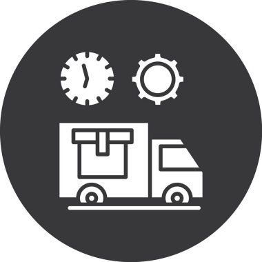 servis simgesi, vektör illüstrasyonu