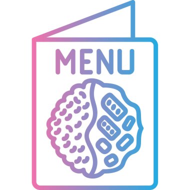 Vektör menüsü Simge illüstrasyonu