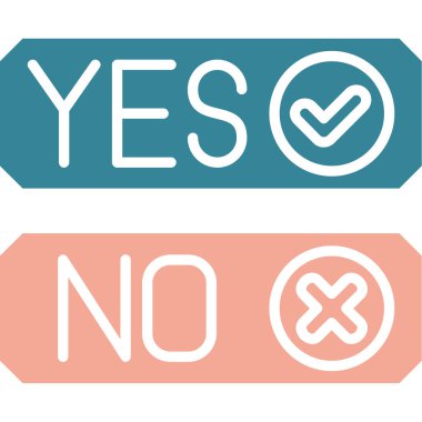 hayır evet ve hayır evet ikon, hayır, hayır evet, hayır