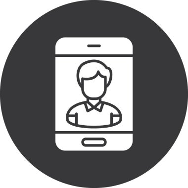 cep telefonu ikonu vektör illüstrasyonu