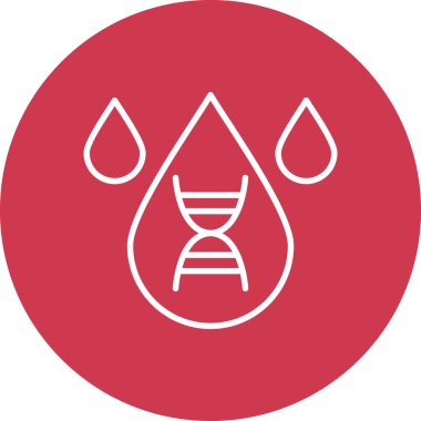 Bir damla simgesinin vektör illüstrasyonu