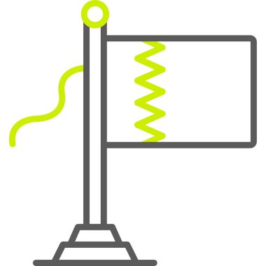 bayrak ikonu vektör illüstrasyonu