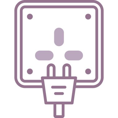 Fiş. Web simgesi basit illüstrasyon