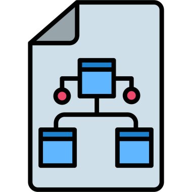 veri depolama vektör çizgisi simgesi.