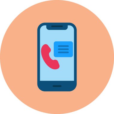 Çağrı. Web simgesi basit illüstrasyon