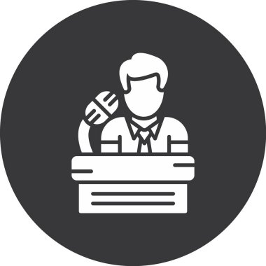 İş adamı simgesi vektör illüstrasyonu