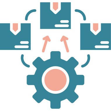 Dişliler. Web simgesi basit illüstrasyon