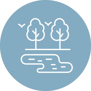 Ağaç. Web simgesi basit tasarım