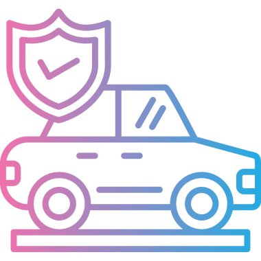 Otomobil sigortası koruma simgesi