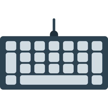 Klavye simgesi vektör illüstrasyonu