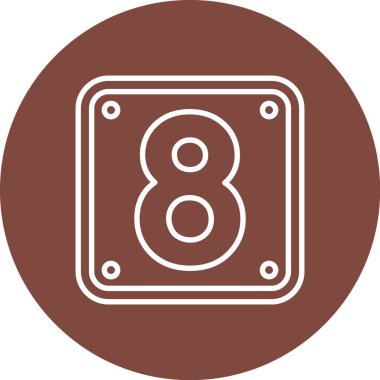 Sekiz numaralı vektör simgesi