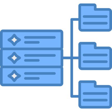 veritabanı ağ paylaşım simgesi