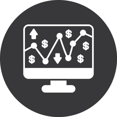 grafik ikonu vektör illüstrasyonu