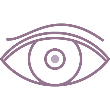 Göz simgesi vektör illüstrasyonu
