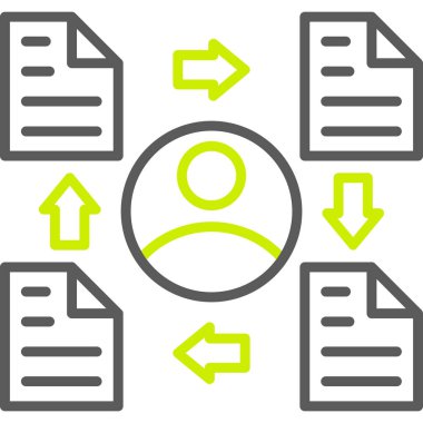 belge simgesi, vektör çizimi