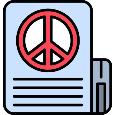 Bir kitap simgesinin vektör illüstrasyonu