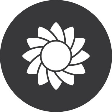 çiçek simgesi vektör illüstrasyonu