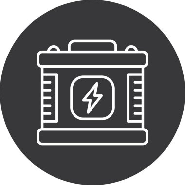 pil simgesi, vektör illüstrasyonu