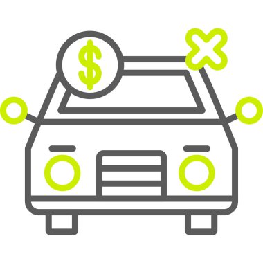 Oto yıkama vektör çizim