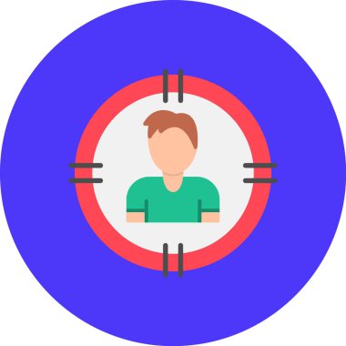 man simgesi vektör illüstrasyonu