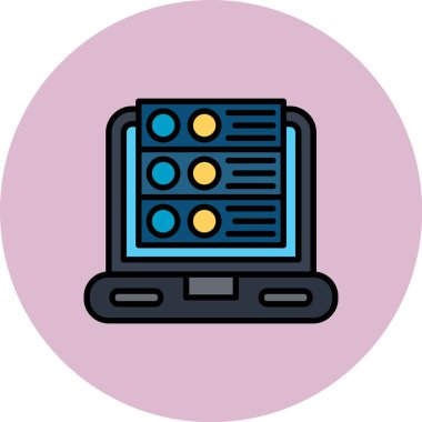 bilgisayar simgesi vektör illüstrasyonu