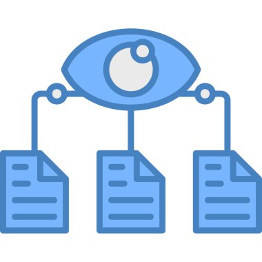 Göz simgesi, vektör illüstrasyon tasarımı