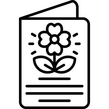 Çiçek. Web simgesi basit tasarım