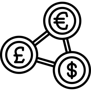 Avro para birimi vektör simgesi