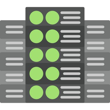 Sunucu. Web simgesi basit illüstrasyon