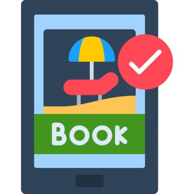 kitap düz simgesi, vektör illüstrasyonu