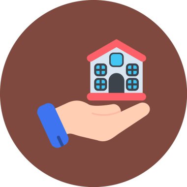 Emlak evi simgesi düz stil