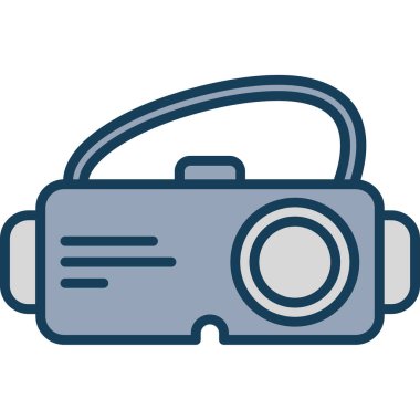 kamera simgesi vektör illüstrasyonu