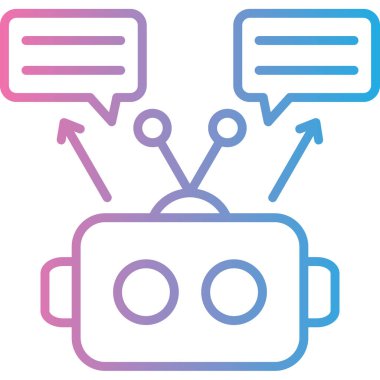 Konuş. Web simgesi basit illüstrasyon