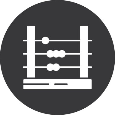 abacus ikon vektör illüstrasyonu