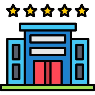 Otel simgesi çizimi oluşturuluyor