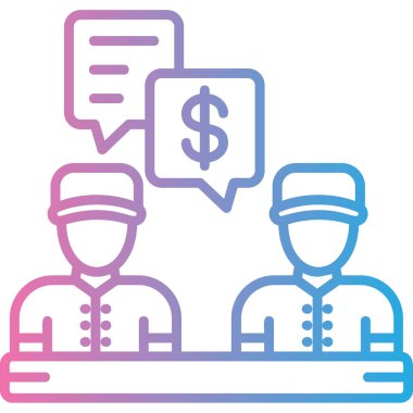 iş simgesi vektör illüstrasyonu