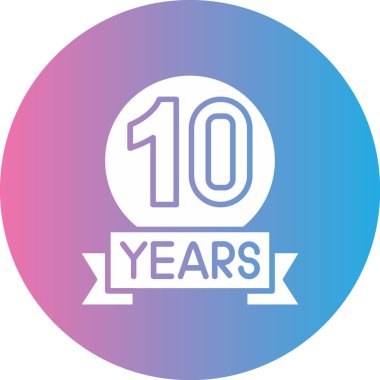 yıldönümü simgesi, vektör illüstrasyonu