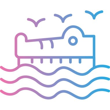 Yüzme havuzu. Basit resimleme