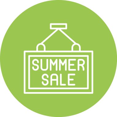 Bir yaz satışının vektör illüstrasyonu