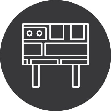 Modern simgenin vektör illüstrasyon tasarımı