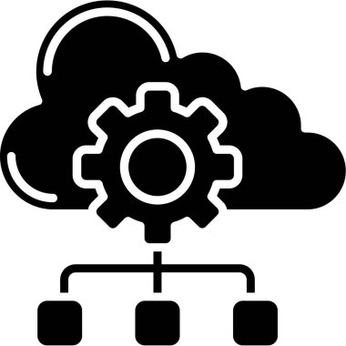 veri depolama bulutu simgesi