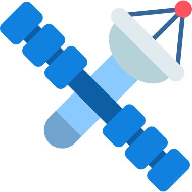 uydu anten simgesi, vektör illüstrasyonu