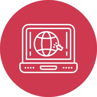 Genel Web simgesi basit tasarımı