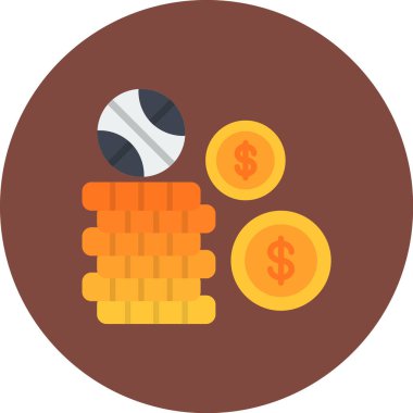 Bir basketbol ikonunun vektör illüstrasyonu.