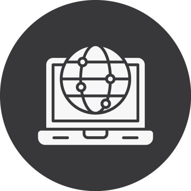İnternet web simgesi basit vektörü