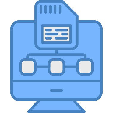 Yazıcı. Web simgesi basit illüstrasyon